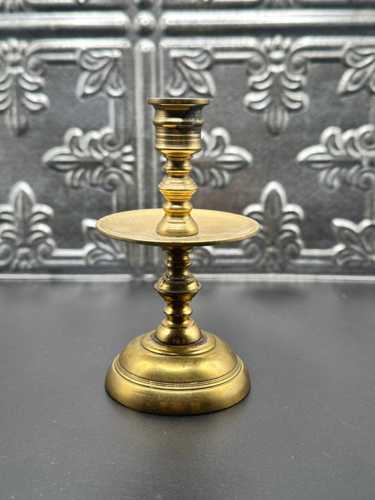 Tall Brass Candle Holder